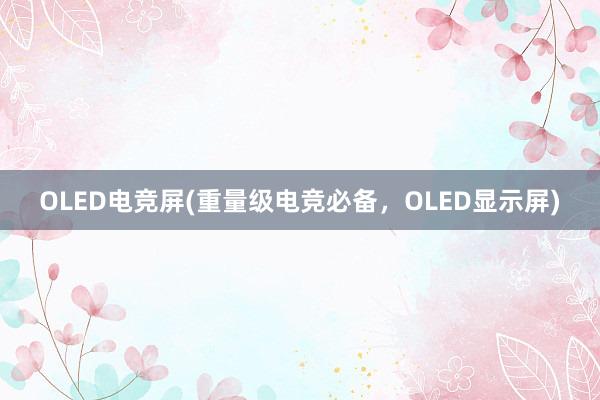 OLED电竞屏(重量级电竞必备，OLED显示屏)