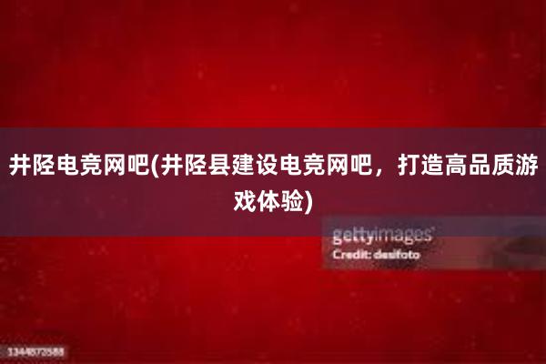 井陉电竞网吧(井陉县建设电竞网吧，打造高品质游戏体验)