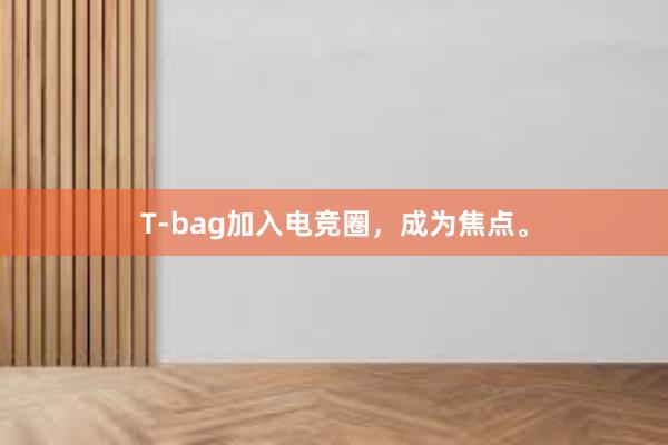 T-bag加入电竞圈，成为焦点。