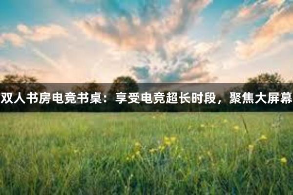 双人书房电竞书桌：享受电竞超长时段，聚焦大屏幕